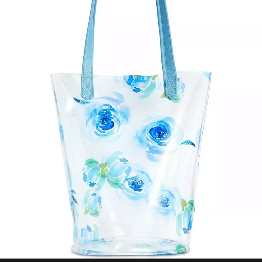 Twelve NYC Blue Floral Tote